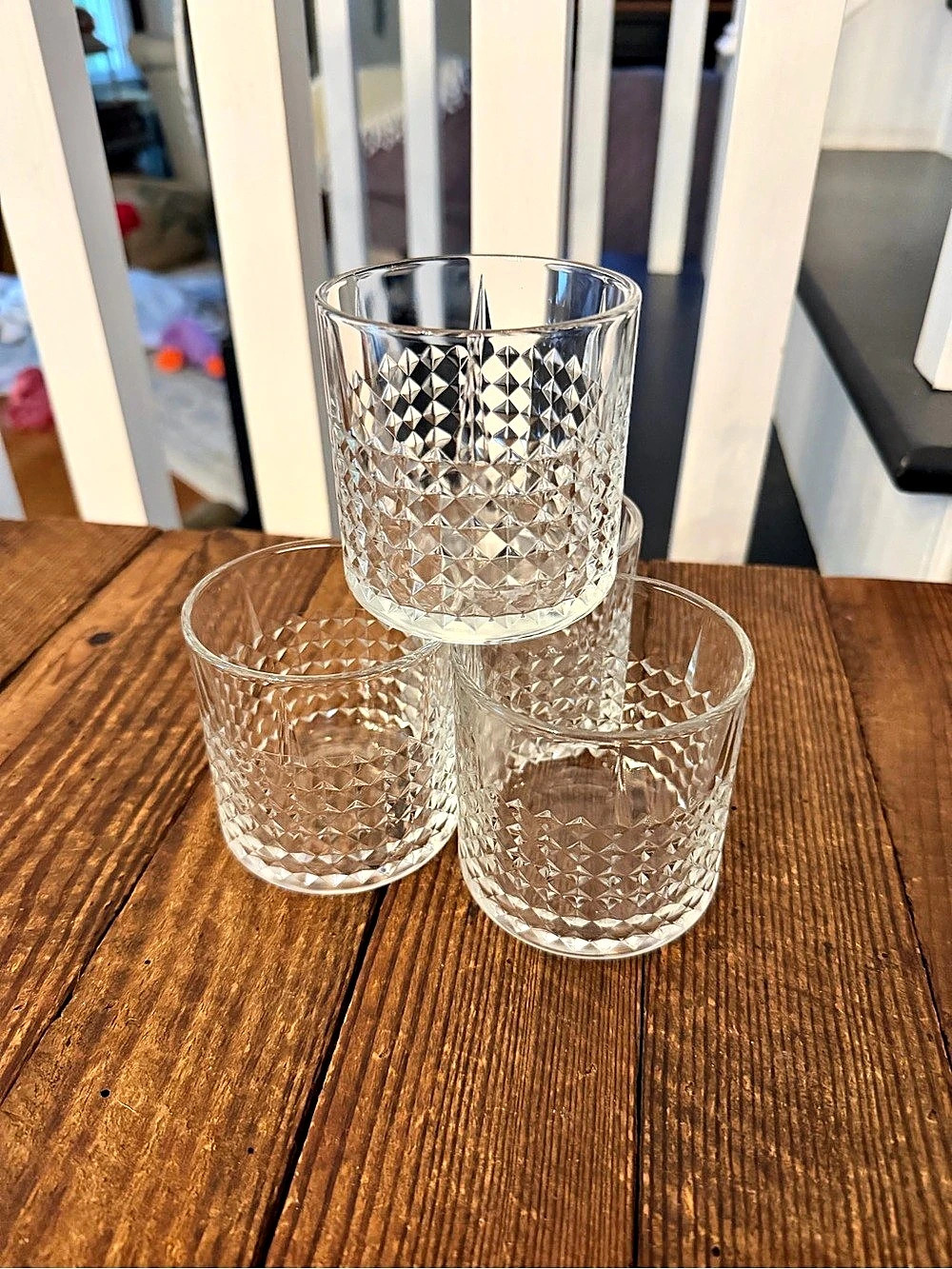Set of (4) discontinued 10oz. IKEA Frasera old-fashioned rocks whiskey glasses